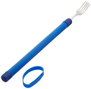 Sammons Preston Flexible Fork with Foam Handle, Bendable Eating Utensil with Extended Handle and...
