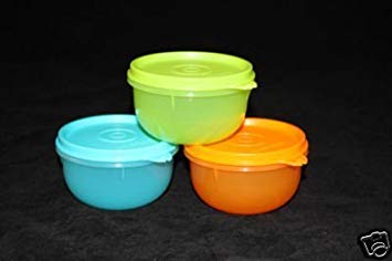 Tupperware Childrens Ideal Little Bowl Set of 3 New Colors