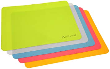 Thin and Portable Food Silicone Placemats for Kids and Babies, for Dining, Restaurants and more by...
