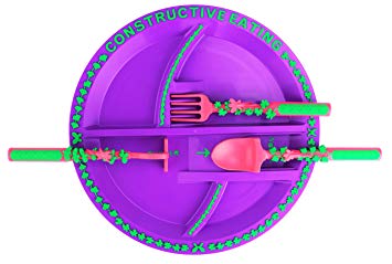 Constructive Eating Garden Fairy Utensil Set with Garden Plate for Toddlers, Infants, Babies and...