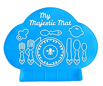 Giggle Burp Majestic Blue Suction Portable Placemat For Toddlers - Toddler Placemats To Stick To Table...