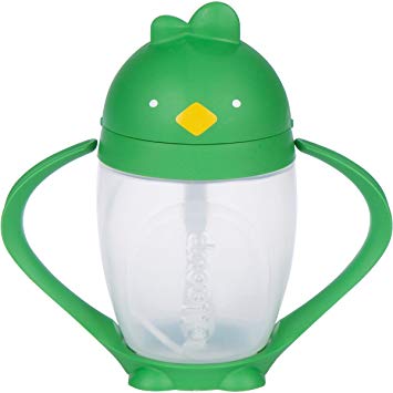 Good Green, Stylish Kids Straw Sippy Cup with Straw Cleaning Brush