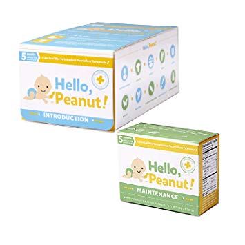 Hello, Peanut! Introduction & Maintenance Kits for A Gradual Way to Introduce Your Infant to Peanuts,...