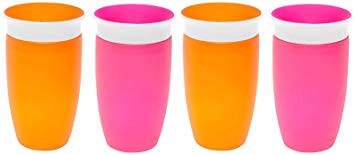 Munchkin Miracle 360 Sippy Cup - Pink/Orange - 10 oz - 2 ct - 2 pack