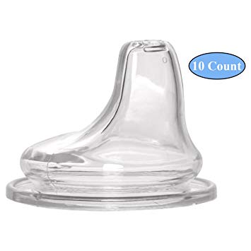 NUK Replacement Spouts Clear Silicone - 10 Pack