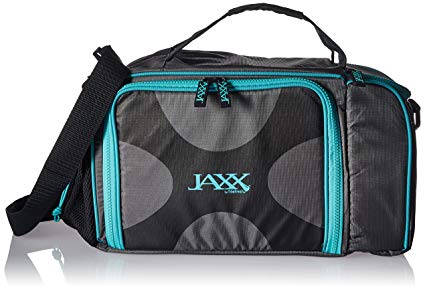 Fit & Fresh JAXX FitPak XL Insulated Meal Prep Bag with Adjustable Shoulder Strap, Includes Set of 8 Containers, 2 Large Ice Packs and 28-ounce JAXX Shaker Bottle, Teal