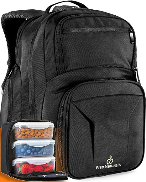 Meal Prep Backpack with Meal Prep Containers - Meal prep Bag Meal Prep Lunch Box - Meal Prep Backpack Lunch box Meal Prep Lunch bag Lunch bag with containers Insulated Lunch bag for men Lunchbox Tote